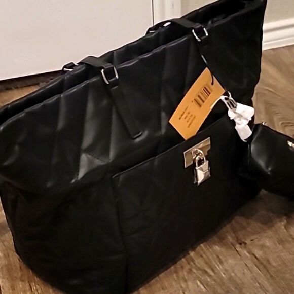 Steve Madden BLina Quilted Tote Bag w/Detachable Pouch - Picture 7 of 9